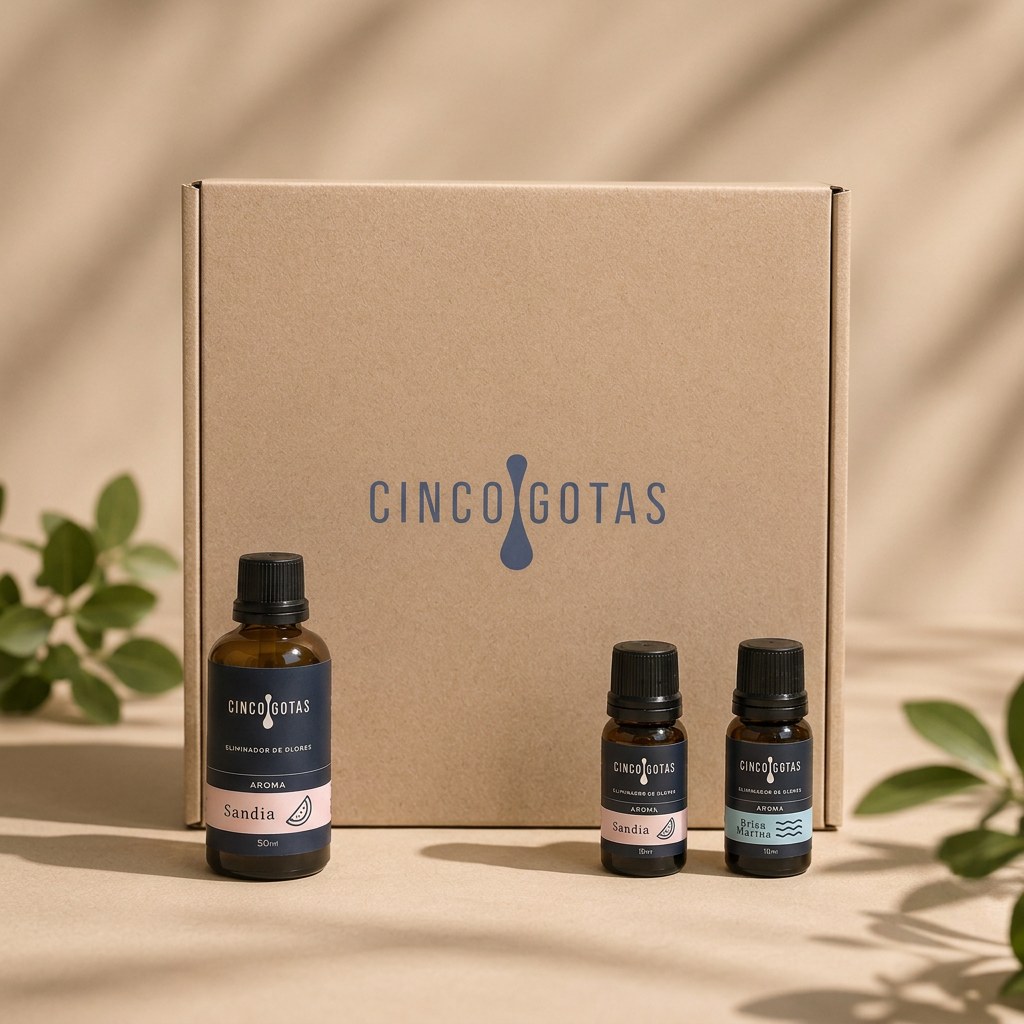 Combo 1 Esencial Hogar: 1 frasco de 50 ml y 2 frascos de 10 ml